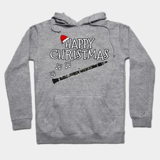 Christmas Clarinet Clarinetist Musician Santa Hat Xmas 2022 Hoodie